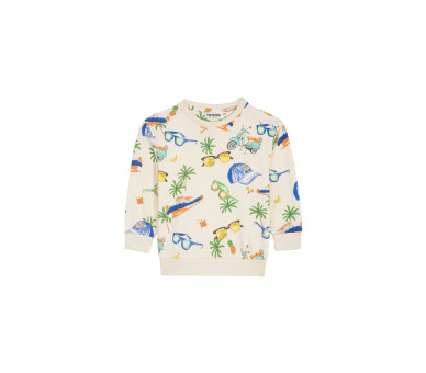 SOMEONE : sweater met zomerse all over print.