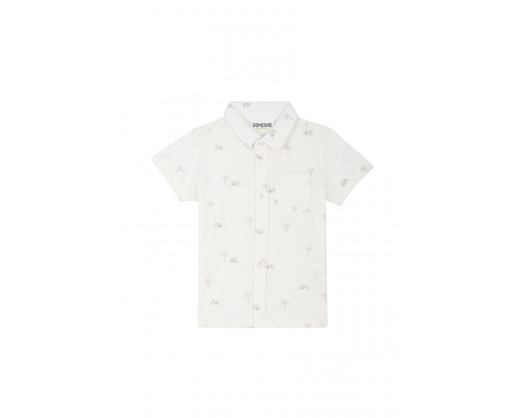 SOMEONE : Shirt met over palmboom-fietsprint