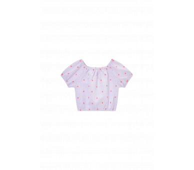 SOMEONE : Bloesje met lila kleine vichy