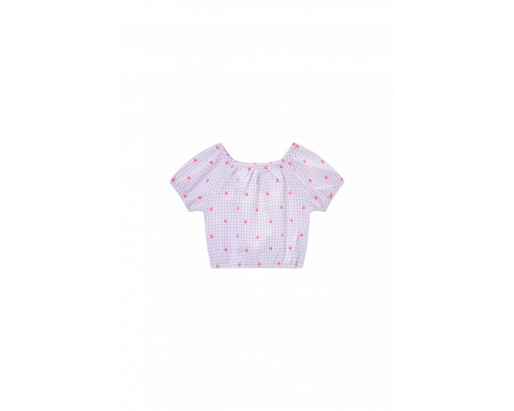 SOMEONE : Bloesje met lila kleine vichy