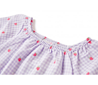 SOMEONE : Bloesje met lila kleine vichy