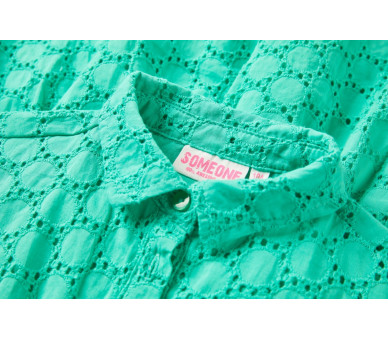 SOMEONE : Overhemdjurk in broderie anglaise