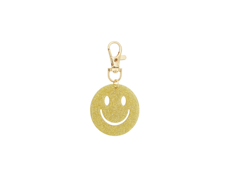 Keep Smiling keychain - yellow