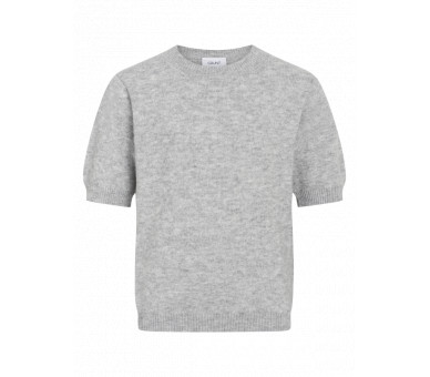 GRUNT : Pull en maille fine à manches courtes