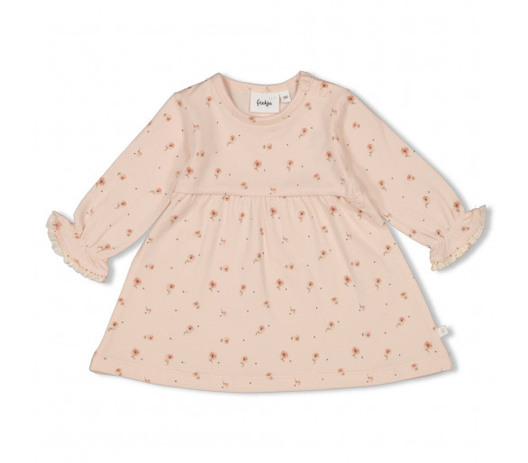 FEETJE : Dress AOP l/s - Sweet Poppy lPink