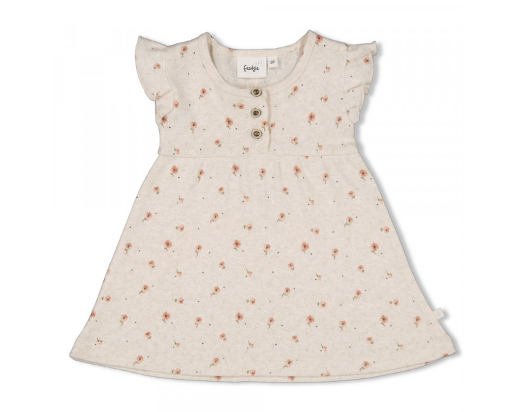 FEETJE : Dress AOP - Sweet Poppy OffwhiteMelange