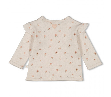 FEETJE : Wrap shirt AOP - Sweet Poppy OffwhiteMela