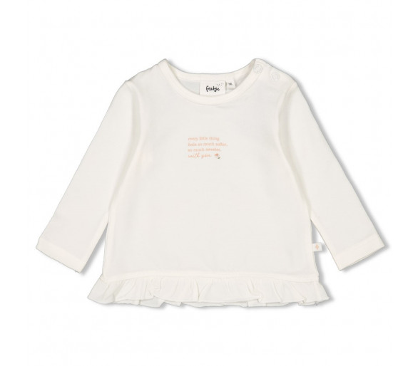 FEETJE : Longsleeve - Sweet Poppy Offwhite