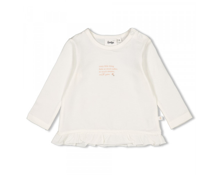 FEETJE : Longsleeve - Sweet Poppy Offwhite