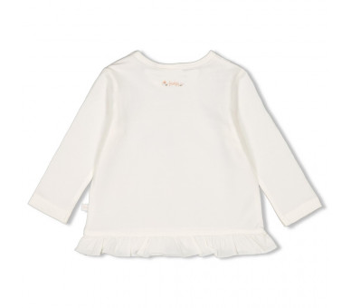 FEETJE : Longsleeve - Sweet Poppy Offwhite