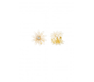 Haarclips shiny flower - Goud kleur