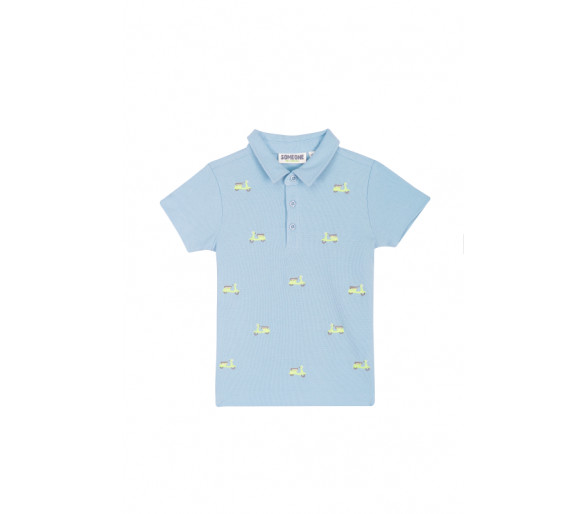 SOMEONE : Polo avec broderie Vespa
