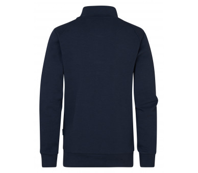 PETROL : Sweater met rits bovenaan