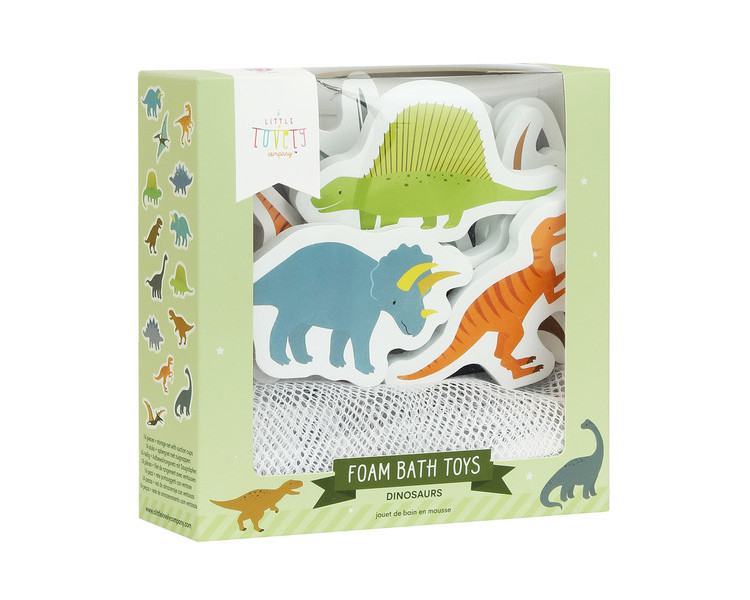 Foam bath toys: Dinosaurs