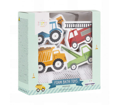 Foam bath toys: Vehicles