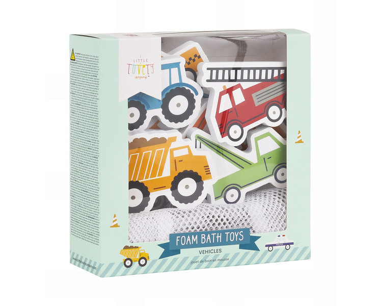 Foam bath toys: Vehicles