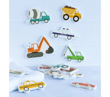 Foam bath toys: Vehicles