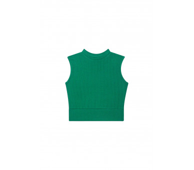 SOMEONE : Cropped top met klein opstaand kraagje