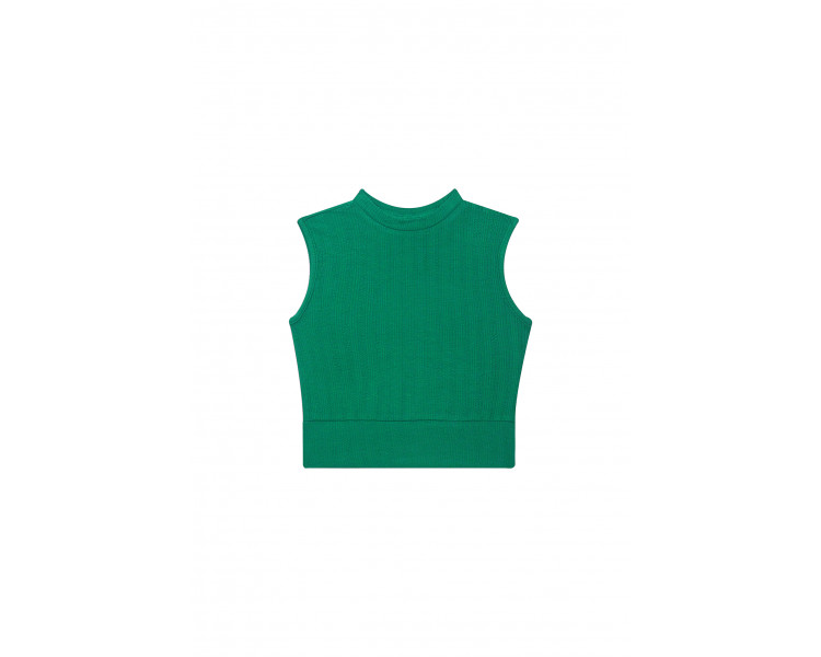 SOMEONE : Cropped top met klein opstaand kraagje