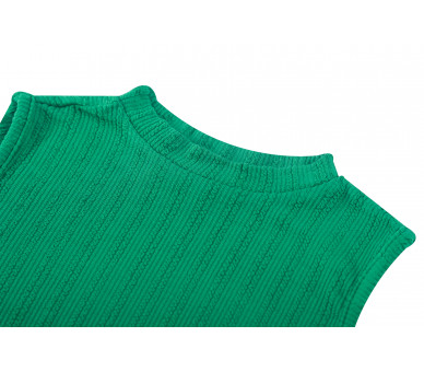 SOMEONE : Cropped top met klein opstaand kraagje