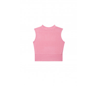 SOMEONE : Cropped top met klein opstaand kraagje