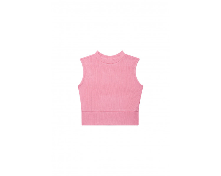 SOMEONE : Cropped top met klein opstaand kraagje