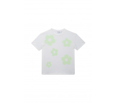 SOMEONE : T-shirt met felgroene bloemen