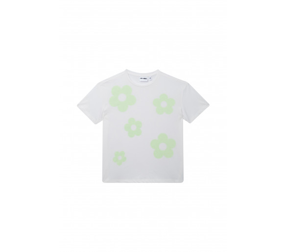SOMEONE : T-shirt met felgroene bloemen