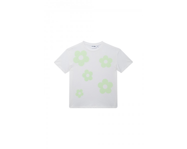 SOMEONE : T-shirt met felgroene bloemen