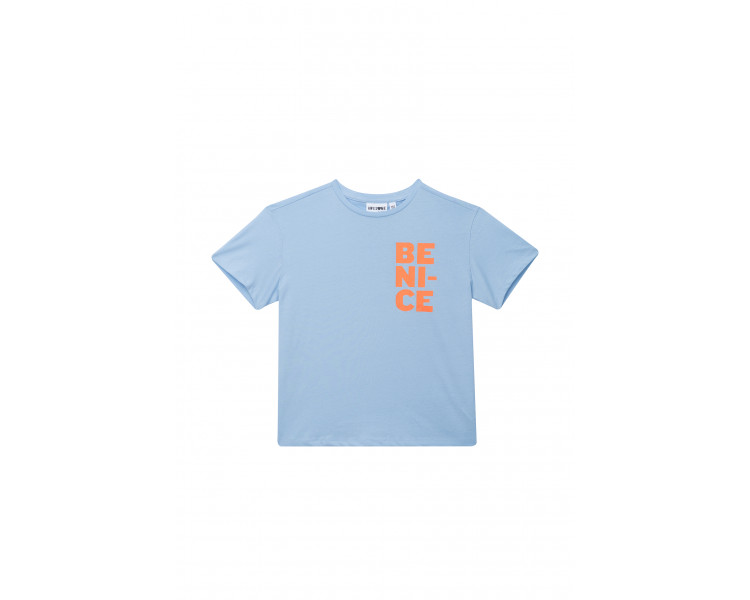 SOMEONE : T-shirt met fluo tekstprint