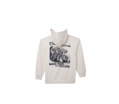 SOMEONE : Hoodie met gekruiste capuchon