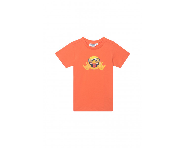 SOMEONE : T-shirt met een digitale smiley