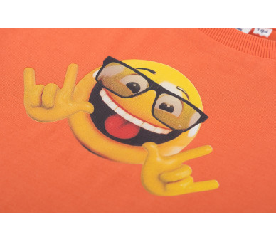 SOMEONE : T-shirt met een digitale smiley