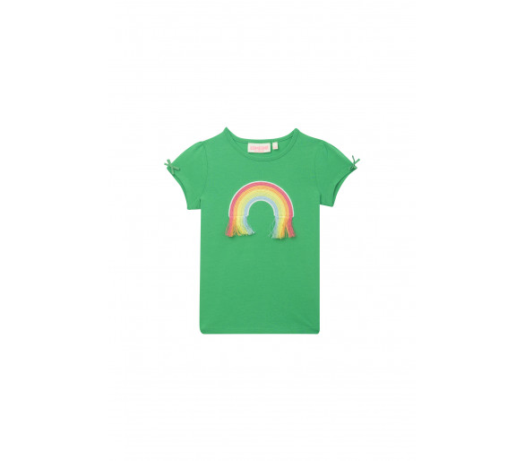 SOMEONE : T-shirt avec broderie arc-en-ciel