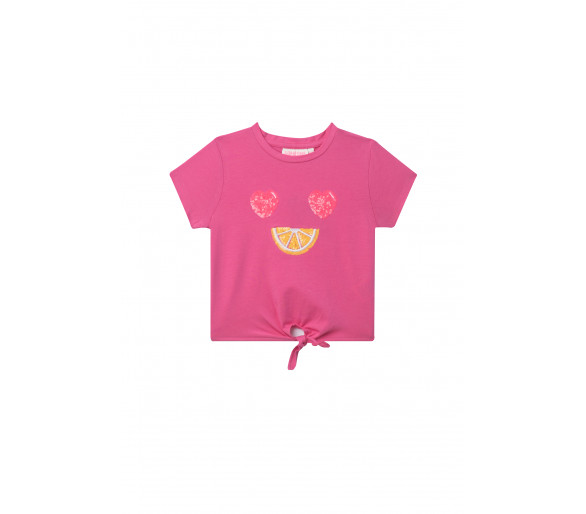 SOMEONE : T-shirt avec smiley à paillettes