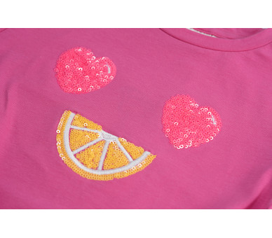 SOMEONE : T-shirt met smiley van pailletten