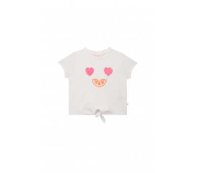 SOMEONE : T-shirt met smiley van pailletten