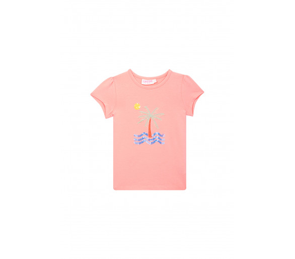 SOMEONE : T-shirt avec imprimé plage à paillettes