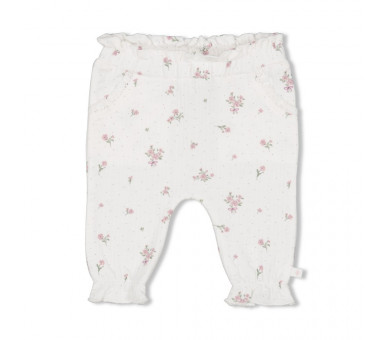 FEETJE : Trousers AOP - Blossom Offwhite