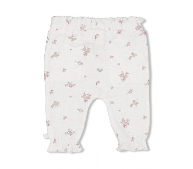 FEETJE : Trousers AOP - Blossom Offwhite