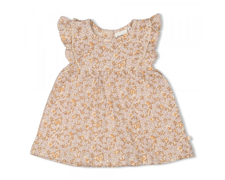 FEETJE : Dress frills AOP - Flower Field Cream