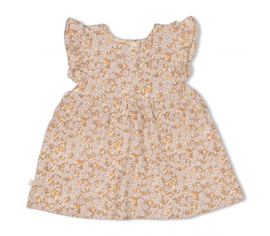 FEETJE : Dress frills AOP - Flower Field Cream