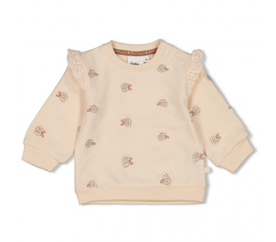 FEETJE : Sweater AOP - Flower Field Cream