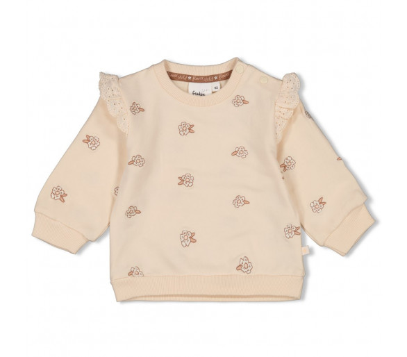 FEETJE : Sweater AOP - Flower Field Cream