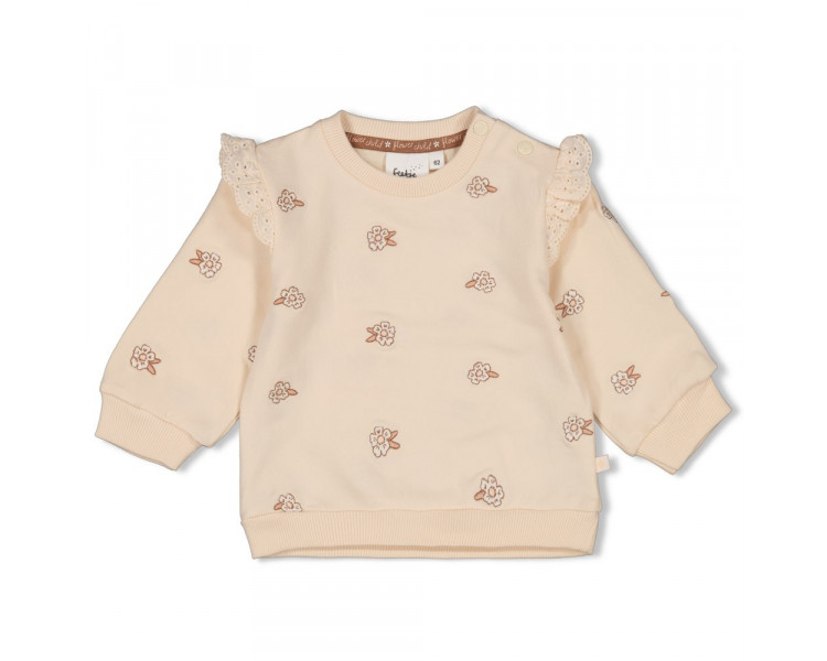 FEETJE : Sweater AOP - Flower Field Cream
