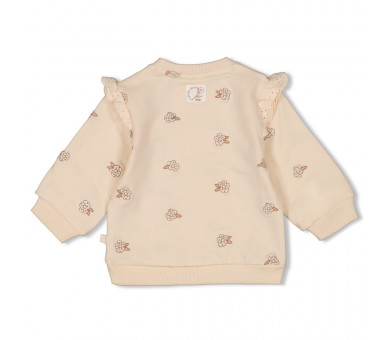FEETJE : Sweater AOP - Flower Field Cream