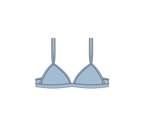 Girls padded triangle angel fa