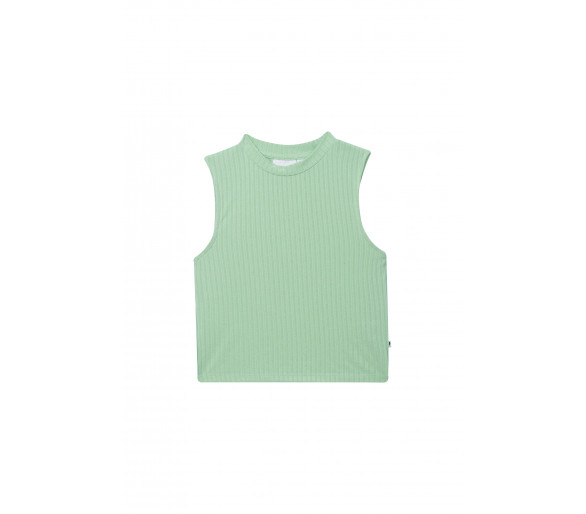 SOMEONE : Cropped top met kleine opstaande kraag