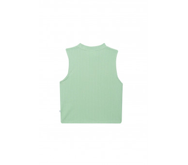 SOMEONE : Cropped top met kleine opstaande kraag