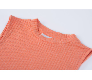 SOMEONE : Cropped top met kleine opstaande kraag